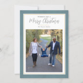 Carte photo de Noël Joyeux pour la famille (Devant)