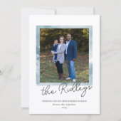 Carte photo de Noël Joyeux pour la famille (Devant)