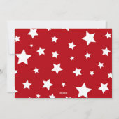 Carte photo de Noël Joyeux Rouge (Dos)