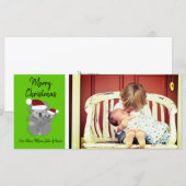 Carte Photo de Noël Koalas (Devant / Derrière)