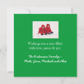 Carte photo de Noël Love & Miracles (Dos)