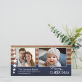 Carte photo de Noël militaire / patriotique (Debout devant)