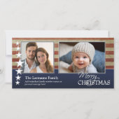 Carte photo de Noël militaire / patriotique (Devant)