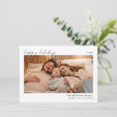 Carte photo de Noël minimaliste (Debout devant)