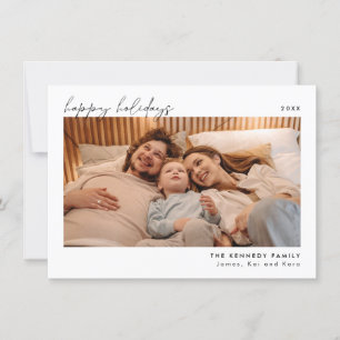 Carte photo de Noël minimaliste