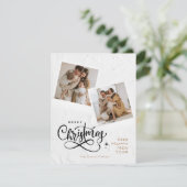 Carte photo de Noël minimaliste moderne (Debout devant)