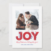 Carte photo de Noël minimaliste moderne (Devant)