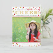 Carte photo de Noël moderne (Debout devant)