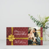 Carte photo de Noël moderne (Debout devant)