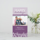 Carte photo de Noël moderne (Debout devant)