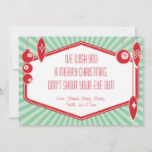 Carte photo de Noël moderne 2 faces du milieu du s (Dos)