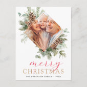 Carte photo de Noël moderne Budget (Devant)