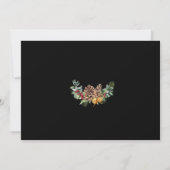 Carte Photo de Noël noire frappante (Dos)