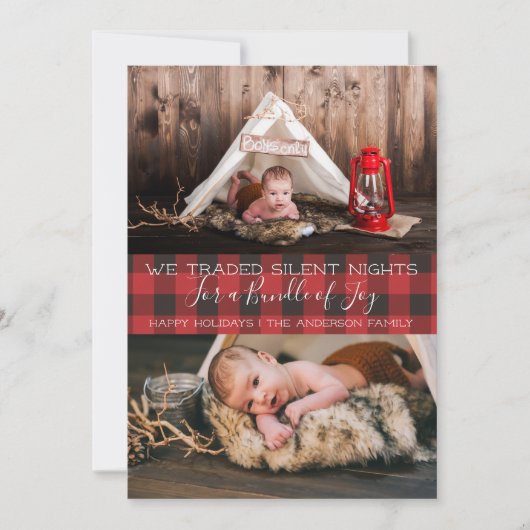 Carte photo de Noël - Nuits sans silence (Devant)