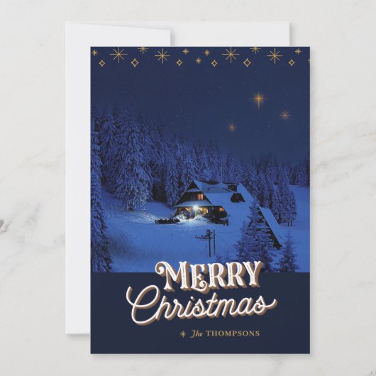 Carte photo de Noël Oh Holy Night (Devant)