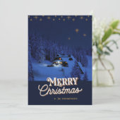 Carte photo de Noël Oh Holy Night (Debout devant)