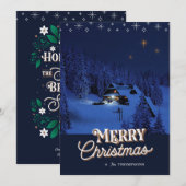 Carte photo de Noël Oh Holy Night (Devant / Derrière)