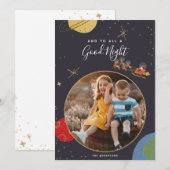 Carte photo de Noël Orbit (Devant / Derrière)