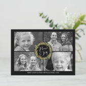 Carte photo de Noël Paix et Joie - style2 (Debout devant)