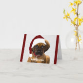 Carte photo de Noël personnalisé pour animaux de compagn (Fleur jaune)