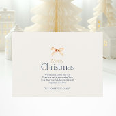 Carte photo de Noël personnalisée avec nom de fami