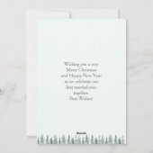 Carte photo de Noël personnalisée en couple (Dos)