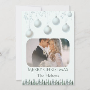 Carte photo de Noël personnalisée en couple
