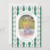 Carte photo de Noël personnalisée Grandes vertes e (Devant)