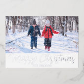 Carte photo de Noël Phuile pour les vacances en ro (Recto)