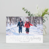 Carte photo de Noël Phuile pour les vacances en ro (Debout devant)