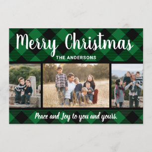 Carte photo de Noël Plantation de Buffalo Vert