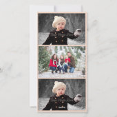 Carte photo de Noël pour enfants victoriens (Dos)