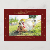 Carte photo de Noël pour un bonheur sans fin (Devant)