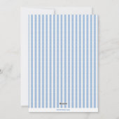 Carte photo de Noël Preppy Seersucker (Dos)