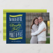 Carte photo de Noël Prince of Peace (Devant / Derrière)