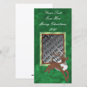 Carte photo de Noël Reindeer (Devant / Derrière)