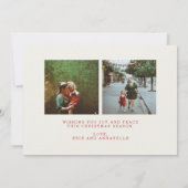 Carte photo de Noël religieuse moderne manuscrite (Dos)