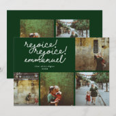 Carte photo de Noël religieuse moderne manuscrite (Devant / Derrière)