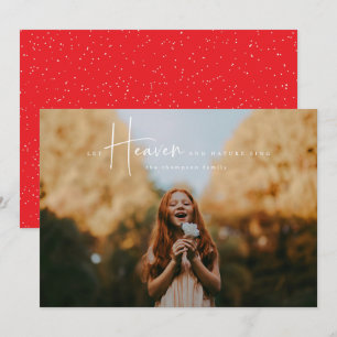 Carte photo de Noël religieux Ciel et nature