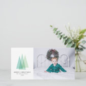 Carte photo de Noël simple (Debout devant)