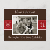 Carte photo de Noël Snowflake (Devant)