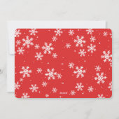 Carte photo de Noël Snowman (Dos)