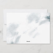 Carte photo de Noël Soft Blue Watercolor (Dos)