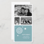 Carte photo de Noël Spirographe (Devant / Derrière)