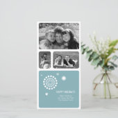 Carte photo de Noël Spirographe (Debout devant)