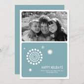 Carte photo de Noël Spirographe 5x7 (Devant / Derrière)