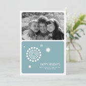 Carte photo de Noël Spirographe 5x7 (Debout devant)