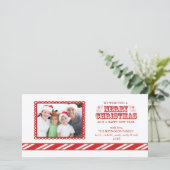 Carte photo de Noël sucre de canne (Debout devant)