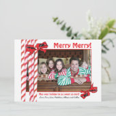 Carte photo de Noël Sucre de canne doux (Debout devant)