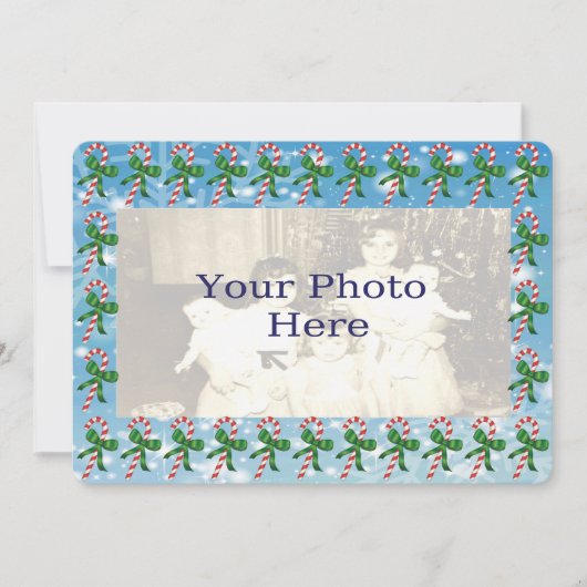 Carte photo de Noël sucres de canne (Devant)